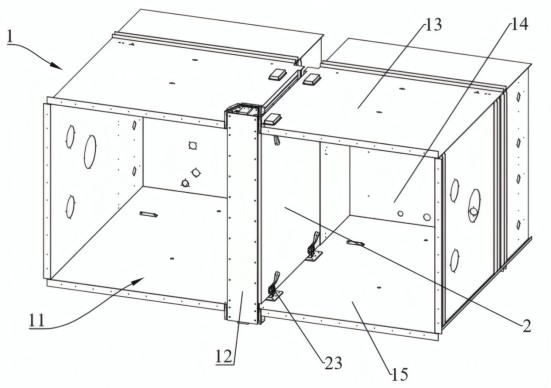 大面积太阳光模拟环境舱的结构图