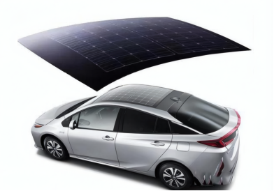 电动车的太阳能天窗