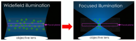 传统宽视野显微镜与共聚焦显微镜